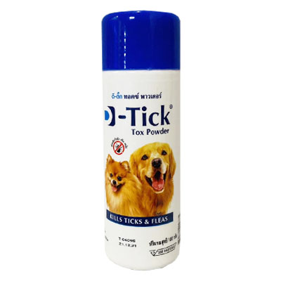 แป้งกำจัดเห็บหมัด ดี-ติ๊ก ทอคซ์ พาวเดอร์ D-tick powder 100g