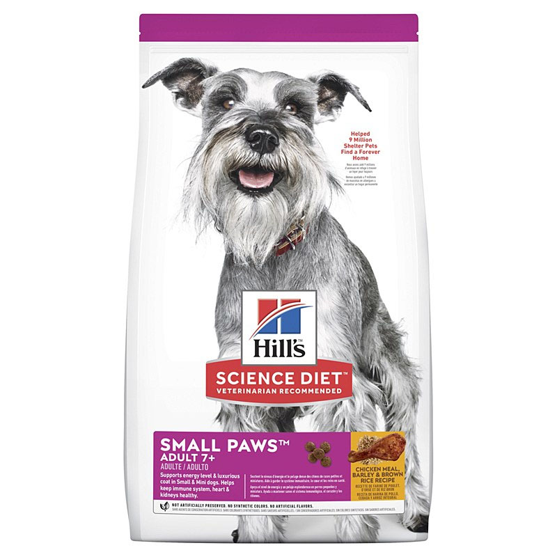 Hill's Adult small paw7+ 1.5 Kg อาหารสุนัขพันธุ์เล็กสูงวัย