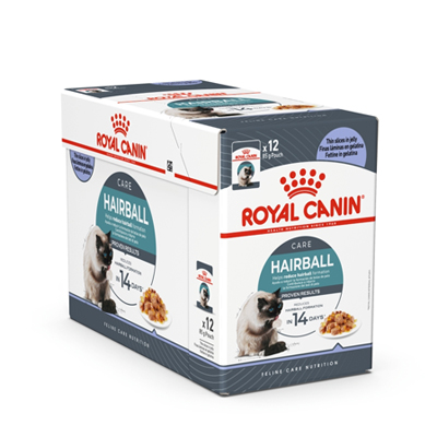 Royal canin Hairball Jelly 85กรัมx12ซอง อาหารเปียกแมวป้องกันก้อนขน