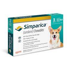 Simparica 10-20 kg ป้องกันเห็บ หมัด ไรหู ไรขี้เรื้อน