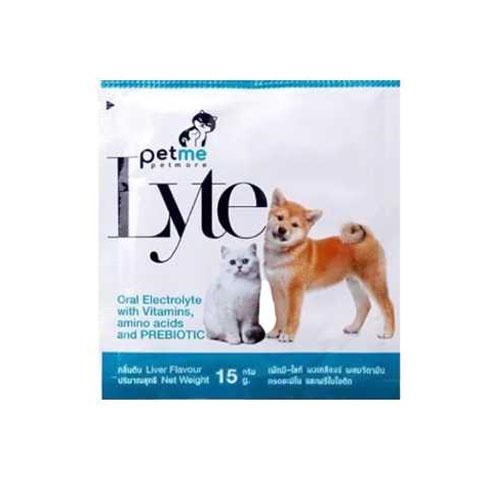 Petme lyte เกลือแร่สำหรับสุนัขและแมว รสตับ 15 กรัม