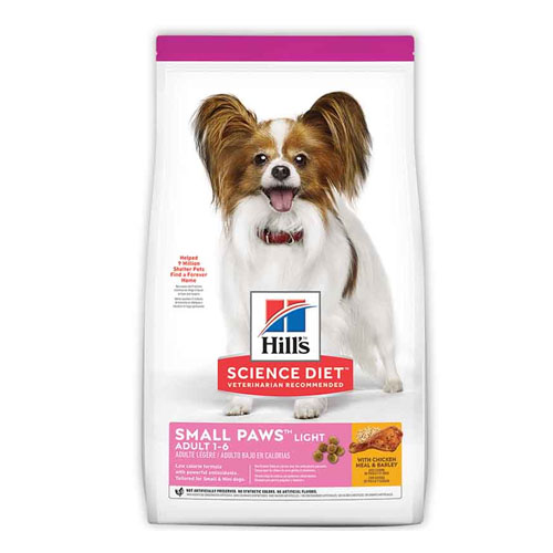 Hill's Adult Light Small Paws อาหารสุนัขโต พันธุ์เล็กและทอยส์ สูตรควบคุมน้ำหนัก ขนาด 1.5 กก.