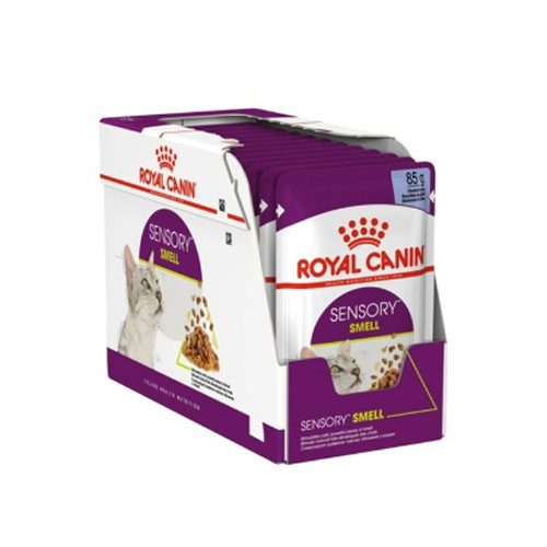 Royal Canin Sensory Smell Jelly 85g x 12 ซอง  อาหารเปียกแมวสำหรับแมวช่างเลือก