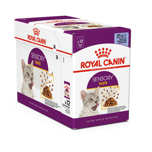 Royal Canin Sensory Taste Jelly 85g x 12 ซอง อาหารเปียกแมวสำหรับแมวช่างเลือก