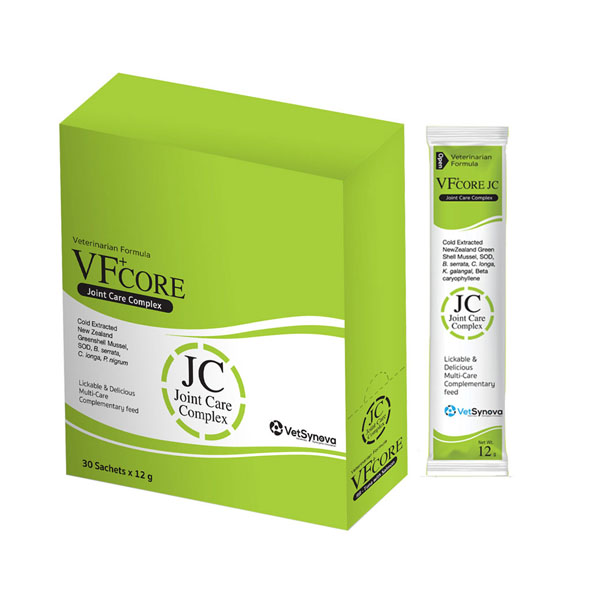 Vf core JOINT CARE วิตามินแบบครีมเลียบำรุงข้อ สำหรับสุนัขและแมว 12gx30 ซอง