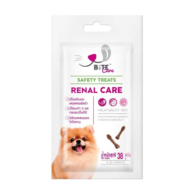 Bite Care 38 กรัม ไบท์แคร์ ขนมสำหรับสุนัข สูตรดูแลร่างกายเป็นพิเศษ