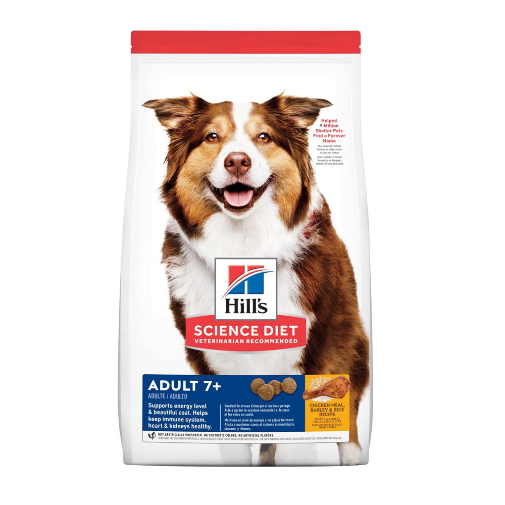 Hill's Science Diet Adult 7+ Dog Food 12 KG อาหารสุนัขแก่ อายุ 7+ ปี