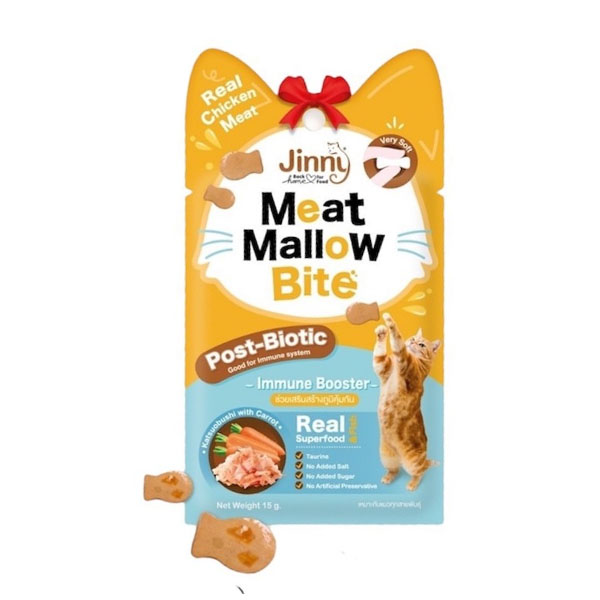 Jerhigh JINNY MEAT MALLOW 15g -Katsuo Carrot 15g ขนมแสนอร่อยของเจ้าเหมียว