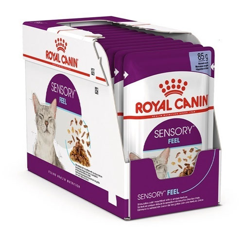 Royal Canin Sensory Feel Jelly 85g x 12 ซอง อาหารเปียกแมวสำหรับแมวช่างเลือก