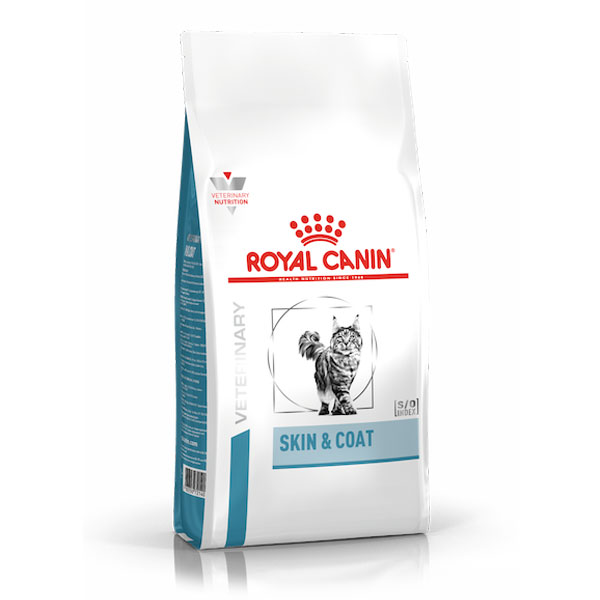 Royal canin VET SKIN & COAT 400 G อาหารเสริมความแข็งแรงของผิวหนัง,คุมรูปร่าง สำหรับแมวโต