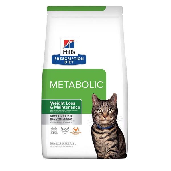 Hill's Metabolic feline 1.5 KG อาหารสำหรับแมวโรคอ้วน ลดน้ำหนัก