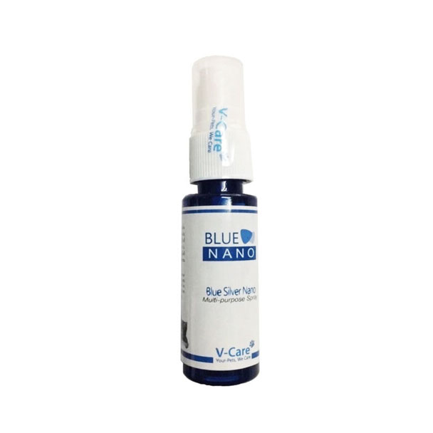 Blue Silver Nano Spray 25 ml. สเปรย์พ่นรักษาฆ่าเชื้อแบคทีเรีย สำหรับสัตว์