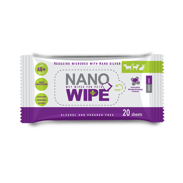 NANO WIPE แผ่นเช็ดทำความสะอาดเชื้อแบคทีเรีย