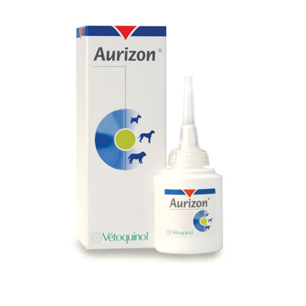 Aurizon 10 ml ยาหยอดหูสำหรับสุนัข รักษาการอักเสบของหูชั้นนอก จากเชื้อแบคทีเรีย