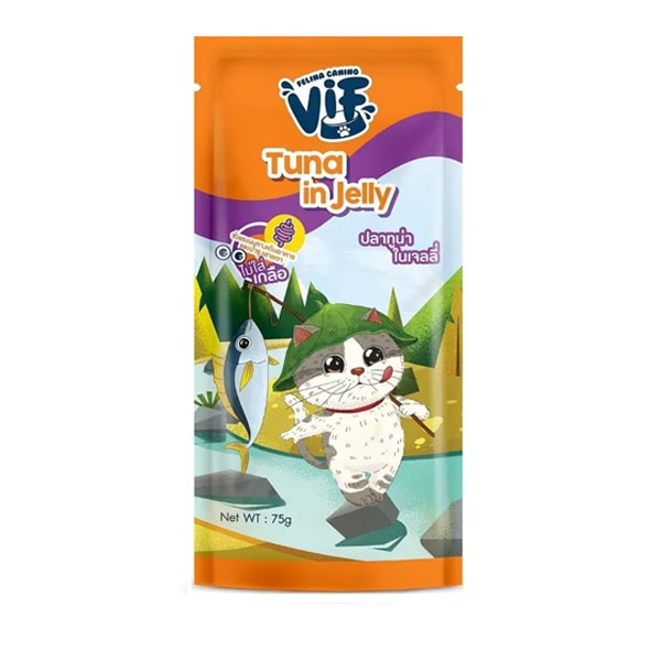 Felina VIF cat Jelly 75g Adult รสทูน่าในเจลลี่