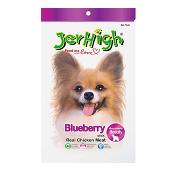 Jerhigh Stick Blueberry 60g สติ๊กนิ่ม ขนมสุนัข