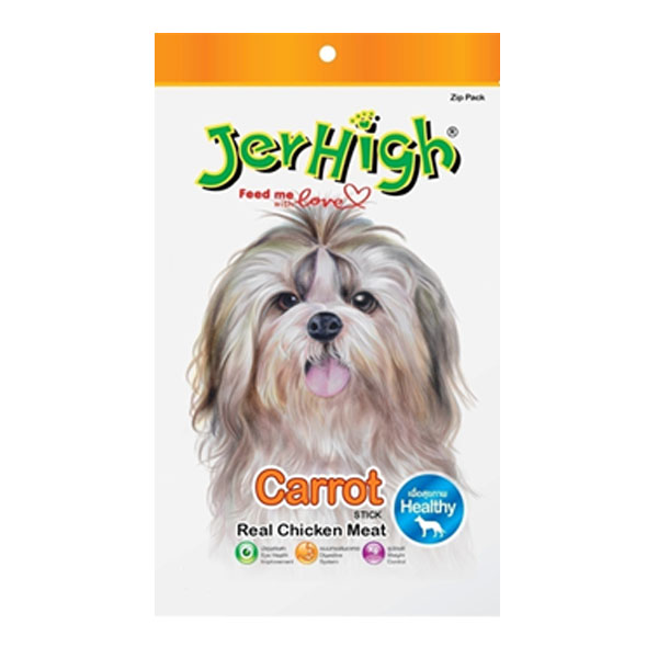 Jerhigh Stick Carrot 60g สติ๊กนิ่มขนมสุนัข รสแครอท