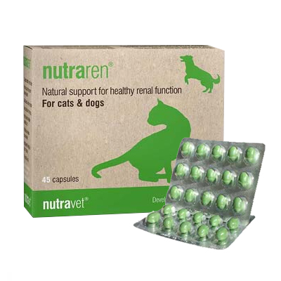 Nutraren บำรุงไตสำหรับสุนัขและแมว 45 แคปซูล