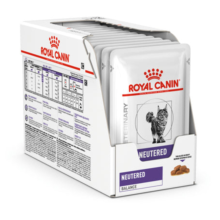 Royal canin VET Neutered Satiety Balance  85g  (12ซอง) อาหารแมวหลังทำหมัน