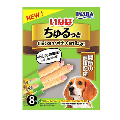 Inaba ขนมสุนัขสอดไส้ครีมเลีย รสไก่กับกระดูกอ่อน 80 กรัม