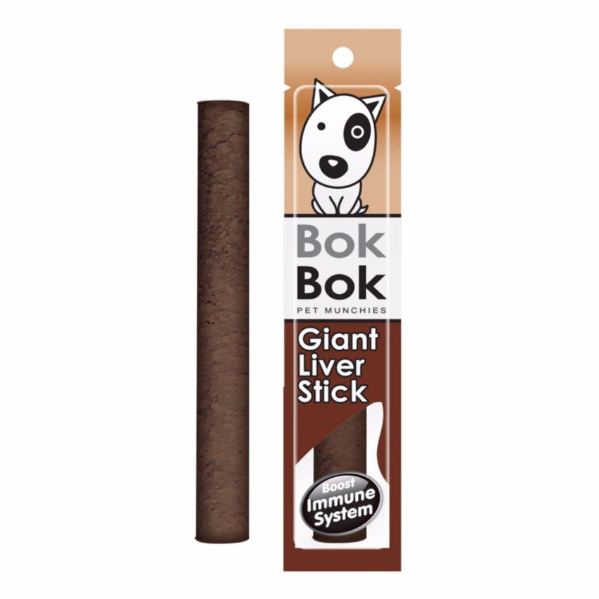 Bokbok Giant stick 25g ไจแอนท์สติ๊ก ลิเวอร์สติ๊ก  ขนมสุนัข