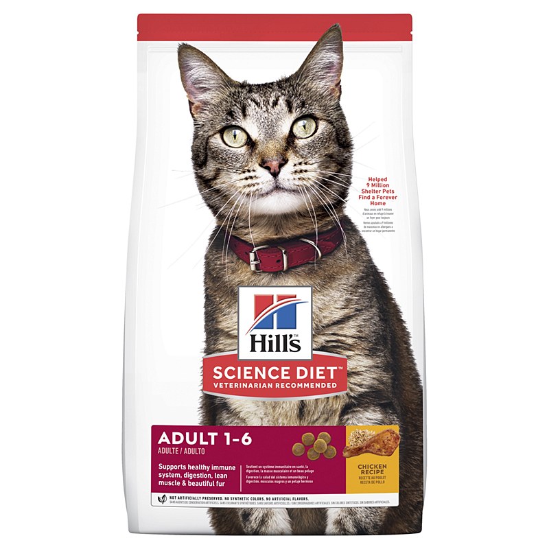 Hill's Adult 1-6 Cat Food ฮิลล์ สูตรแมวโตอายุ 1-6 ปี 4kg